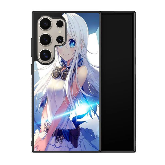 Blue Eyes Anime Girl X00473 Samsung Galaxy S25 Ultra 5G Case