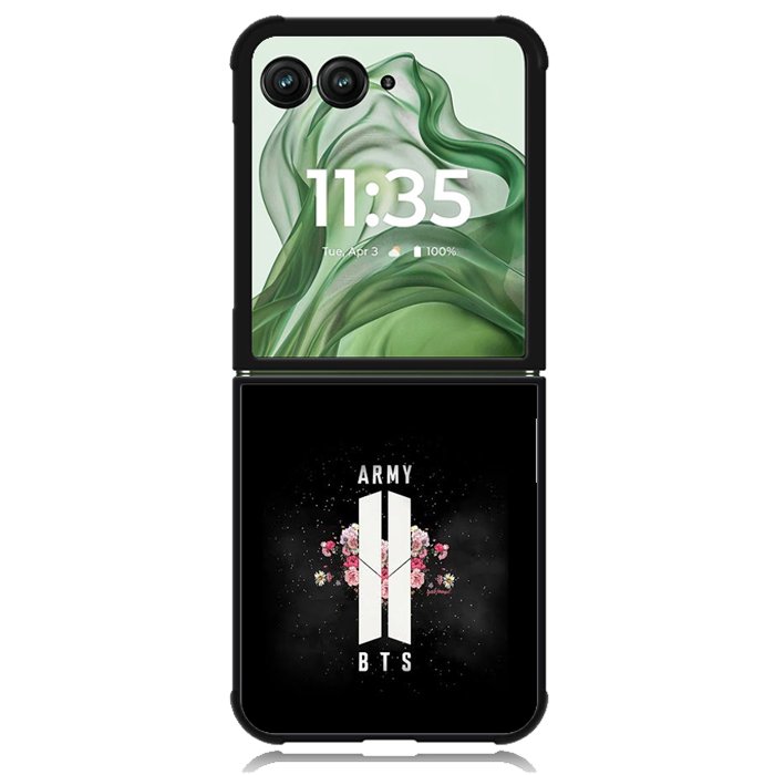 BTS Army X00460 Motorola Moto Razr+ Plus 2024/2025 Case, Motorola Razr 50 Ultra/50s Ultra Case