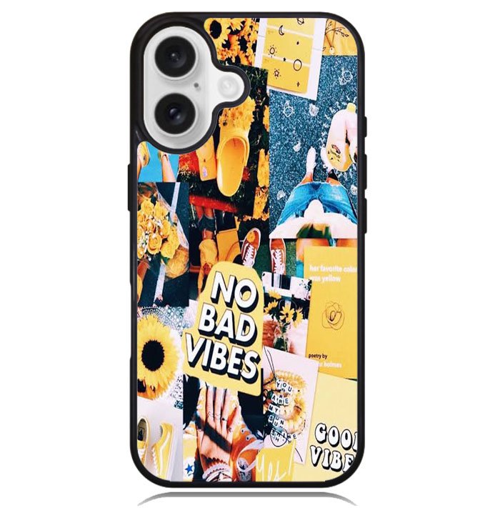 No Bad Vibes Collage X00613 iPhone 16 Case