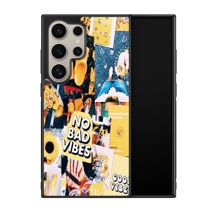 No Bad Vibes Collage X00613 Samsung Galaxy S25 Ultra 5G Case