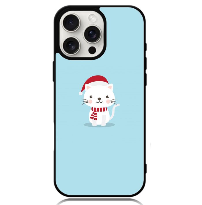 Cat with Santa X00631 iPhone 16 Pro Max Case