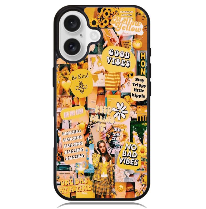 No Bad Vibes Collage X00704 iPhone 16 Case