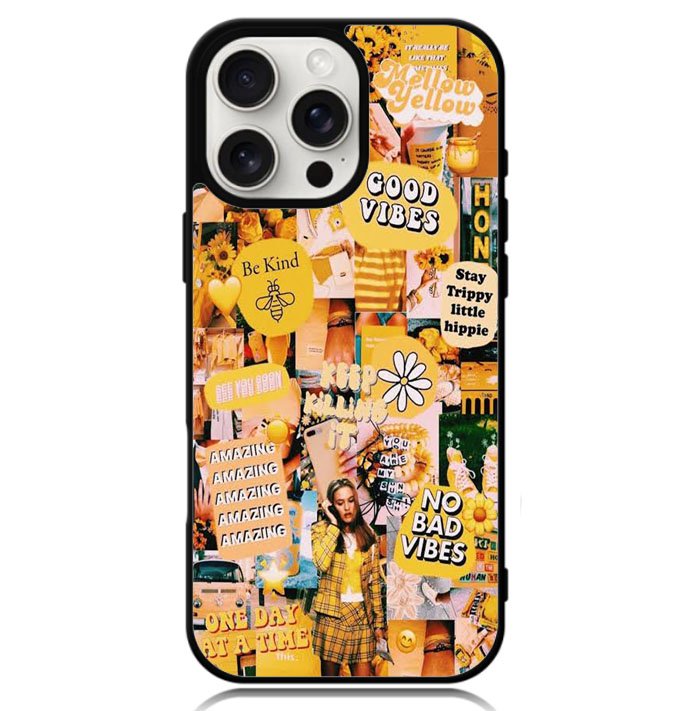 No Bad Vibes Collage X00704 iPhone 16 Pro Max Case