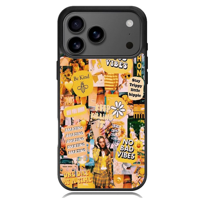 No Bad Vibes Collage X00704 iPhone 17 Pro Max Case