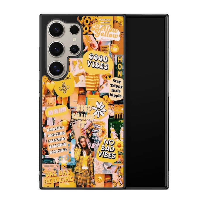 No Bad Vibes Collage X00704 Samsung Galaxy S25 Ultra 5G Case