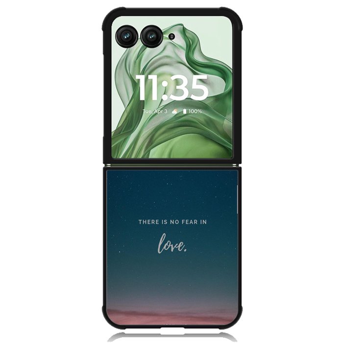 There is no fear in love X00830 Motorola Moto Razr+ Plus 2024/2025 Case, Motorola Razr 50 Ultra/50s Ultra Case