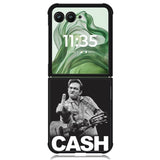 Johnny Cash X00983 Motorola Moto Razr+ Plus 2024/2025 Case, Motorola Razr 50 Ultra/50s Ultra Case