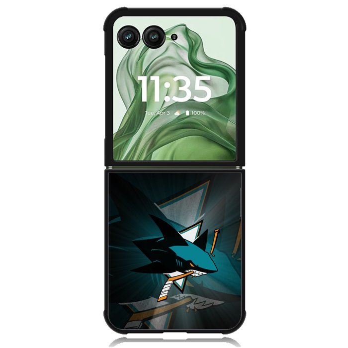 san jose sharks X00978 Motorola Moto Razr+ Plus 2024/2025 Case, Motorola Razr 50 Ultra/50s Ultra Case