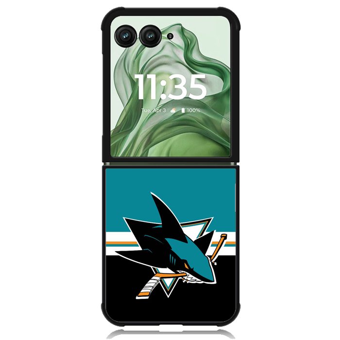 san jose sharks X00977 Motorola Moto Razr+ Plus 2024/2025 Case, Motorola Razr 50 Ultra/50s Ultra Case