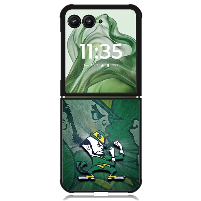 notre dame fighting irish X00971 Motorola Moto Razr+ Plus 2024/2025 Case, Motorola Razr 50 Ultra/50s Ultra Case