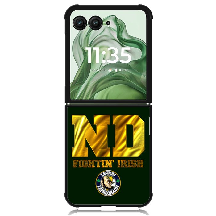 notre dame fighting irish X00970 Motorola Moto Razr+ Plus 2024/2025 Case, Motorola Razr 50 Ultra/50s Ultra Case