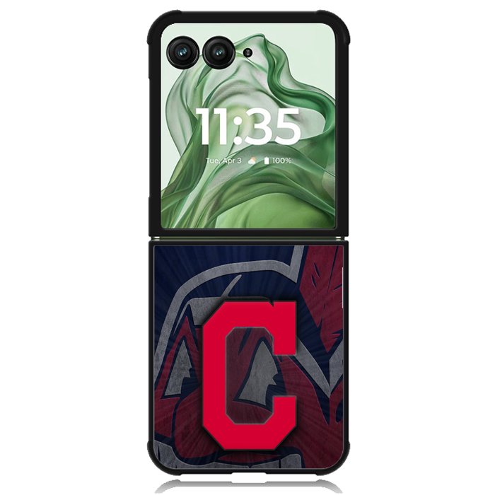 cleveland Indians X00959 Motorola Moto Razr+ Plus 2024/2025 Case, Motorola Razr 50 Ultra/50s Ultra Case