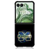michigan wolverines X00951 Motorola Moto Razr+ Plus 2024/2025 Case, Motorola Razr 50 Ultra/50s Ultra Case