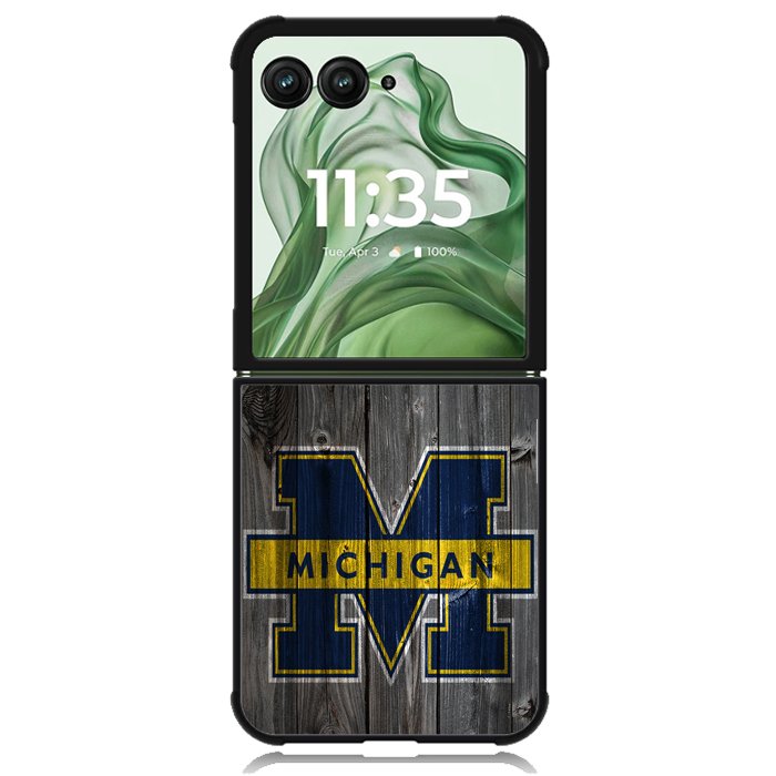michigan wolverines X00950 Motorola Moto Razr+ Plus 2024/2025 Case, Motorola Razr 50 Ultra/50s Ultra Case