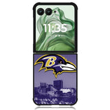 baltimore ravens X00943 Motorola Moto Razr+ Plus 2024/2025 Case, Motorola Razr 50 Ultra/50s Ultra Case