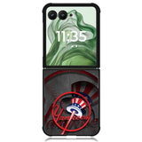 new york yankees X00936 Motorola Moto Razr+ Plus 2024/2025 Case, Motorola Razr 50 Ultra/50s Ultra Case