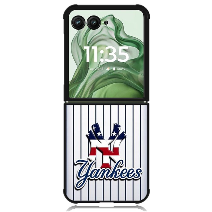 NY Yankees X01028 Motorola Moto Razr+ Plus 2024/2025 Case, Motorola Razr 50 Ultra/50s Ultra Case
