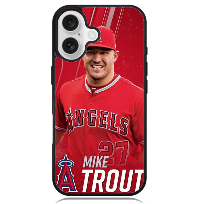 mike trout baseball X01213 iPhone 16 Plus Case
