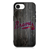 atlanta braves wood iPhone 16e Case