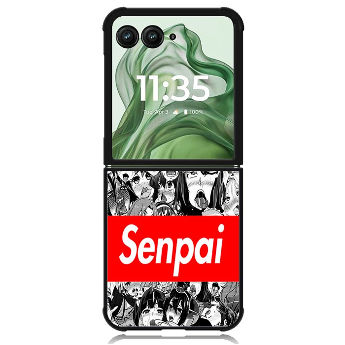 AHEGAO SENPAI X01262 Motorola Moto Razr+ Plus 2024/2025 Case, Motorola Razr 50 Ultra/50s Ultra Case