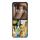 The Simpsons Characters X01580 Motorola Moto RAZR Plus 2025 Case