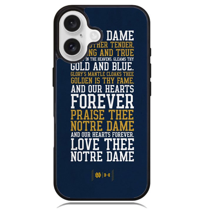 Notre Dame Football X02250 iPhone 16 Case