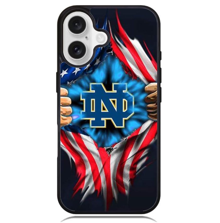 notre dame fighting irish flag X02249 iPhone 16 Case