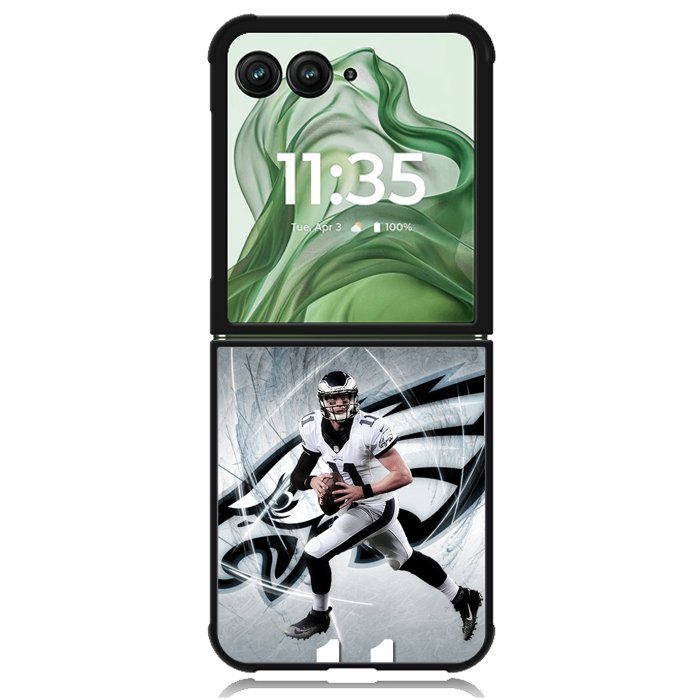 carson wentz 11 X02236 Motorola Moto Razr+ Plus 2024/2025 Case, Motorola Razr 50 Ultra/50s Ultra Case