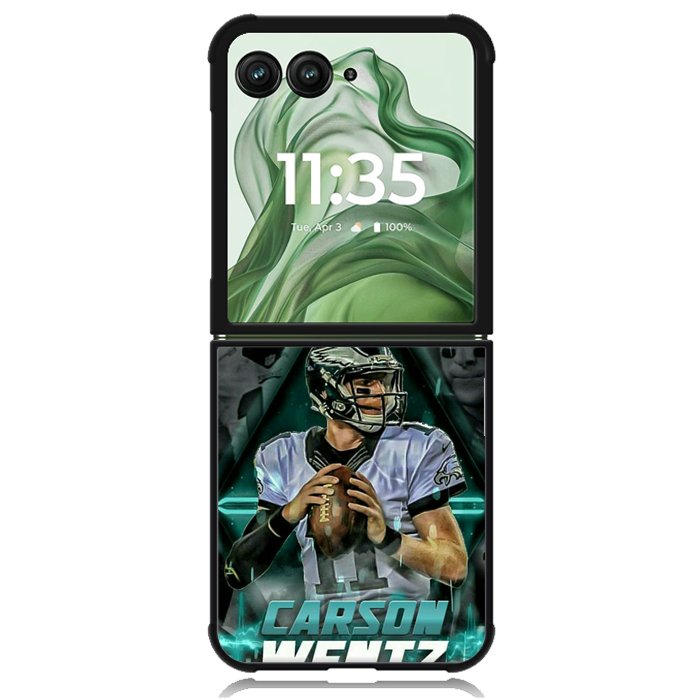 carson wentz X02232 Motorola Moto Razr+ Plus 2024/2025 Case, Motorola Razr 50 Ultra/50s Ultra Case