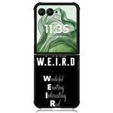 Im Weird Quote X02226 Motorola Moto Razr+ Plus 2024/2025 Case, Motorola Razr 50 Ultra/50s Ultra Case