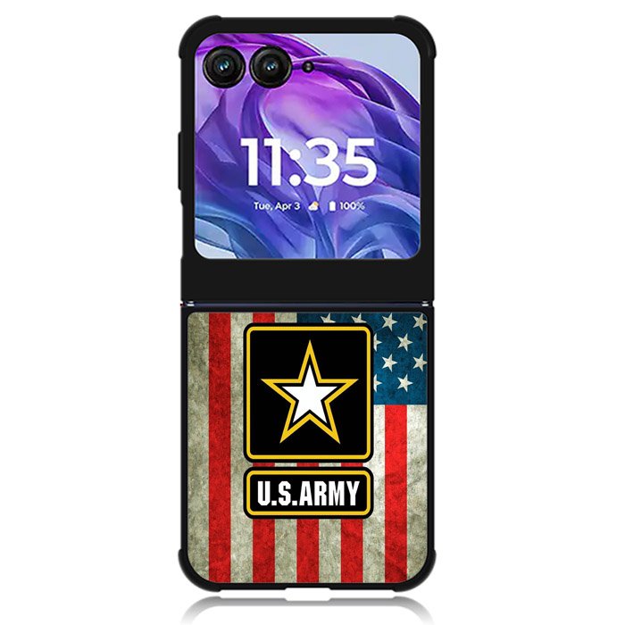 us army flag Motorola Moto Razr 2024 , Moto Razr 50 Case