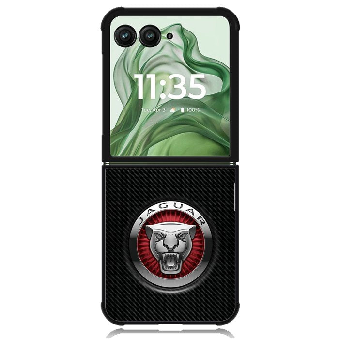 jaguar metal Logo X02204 Motorola Moto Razr+ Plus 2024/2025 Case, Motorola Razr 50 Ultra/50s Ultra Case