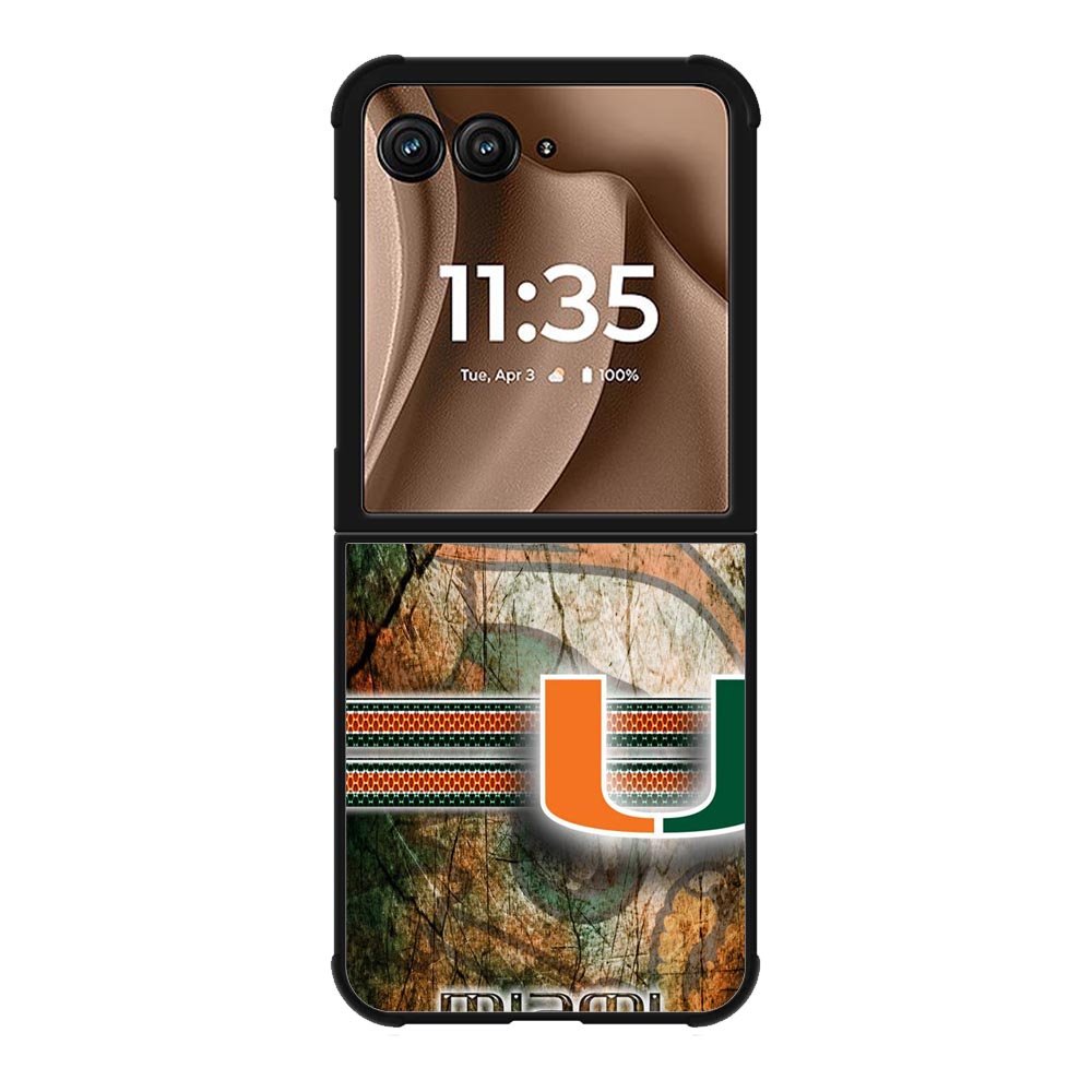 miami hurricanes Logo X02184 Motorola Moto RAZR Plus 2025 Case