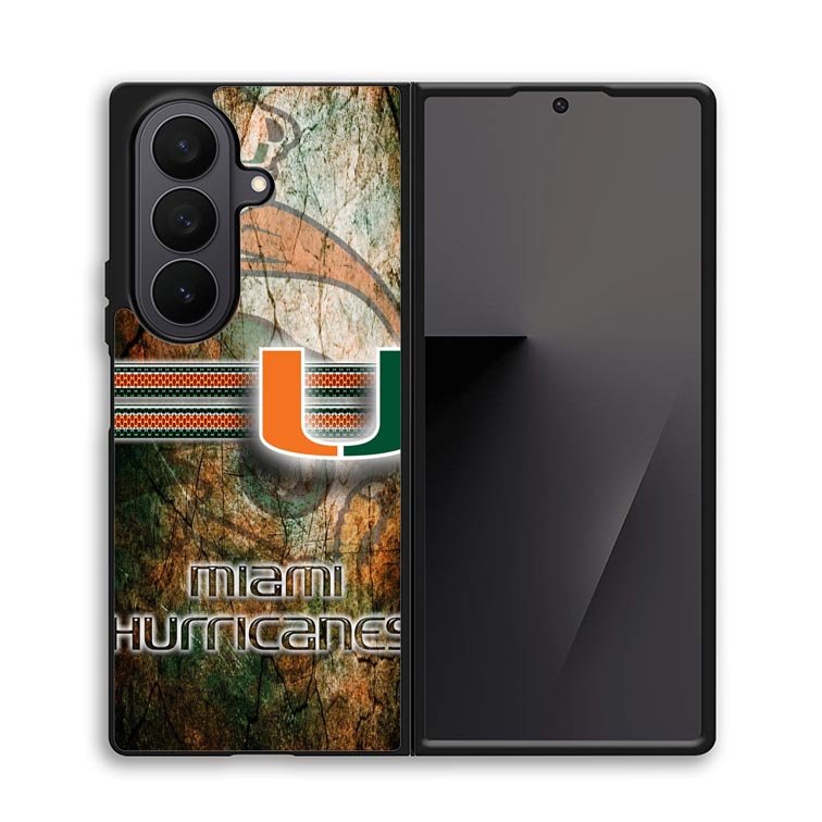 miami hurricanes Logo X02184 Samsung Galaxy Z Fold 7 Case