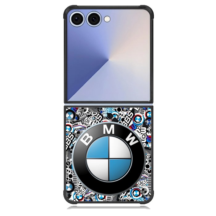 bmw sticker bomb X02147 Samsung Galaxy Z Flip 7 Case