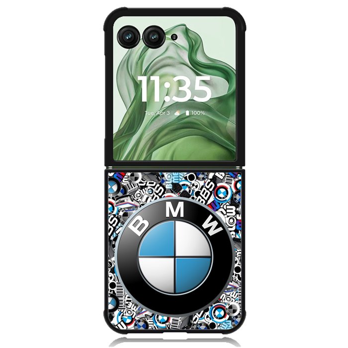 bmw sticker bomb X02147 Motorola Moto Razr+ Plus 2024/2025 Case, Motorola Razr 50 Ultra/50s Ultra Case