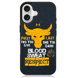 Blood sweat respect X02129 iPhone 16 Case