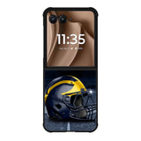 michigan wolverines helmet X02122 Motorola Moto RAZR Plus 2025 Case