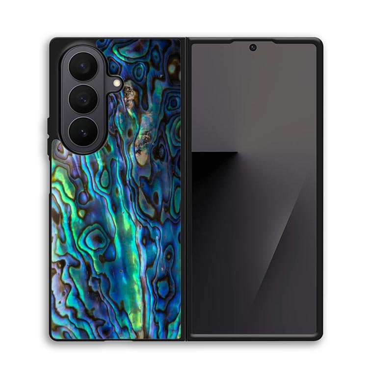 holographic abalone shell X02076 Samsung Galaxy Z Fold 7 Case