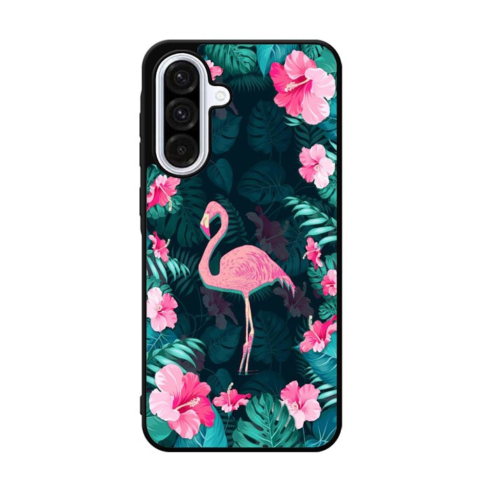 Flamingo And Flowers Samsung Galaxy A36 Case FE8035