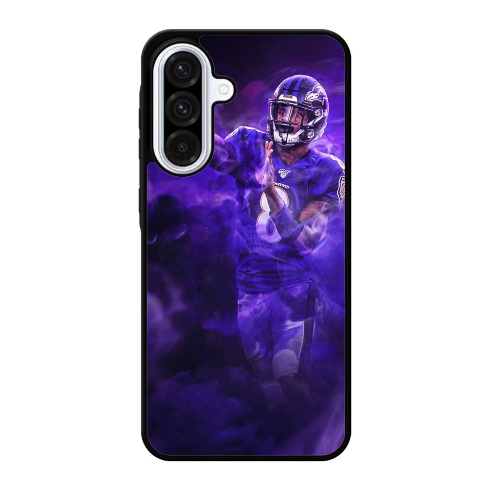Lamar Jackson Smoke Samsung Galaxy A56 Case FE2528