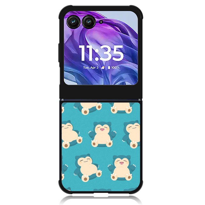 Snorlax Collage Motorola Moto Razr 2024 , Moto Razr 50 Case