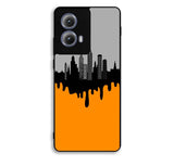Black Orange Motorola Moto Edge 2024 Case FE7503
