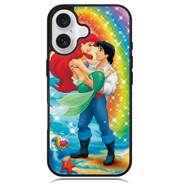 Little Mermaid Ariel Eric rainbow X0631 iPhone 16 Case