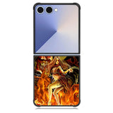 fire women X1048 Samsung Galaxy Z Flip 7 Case