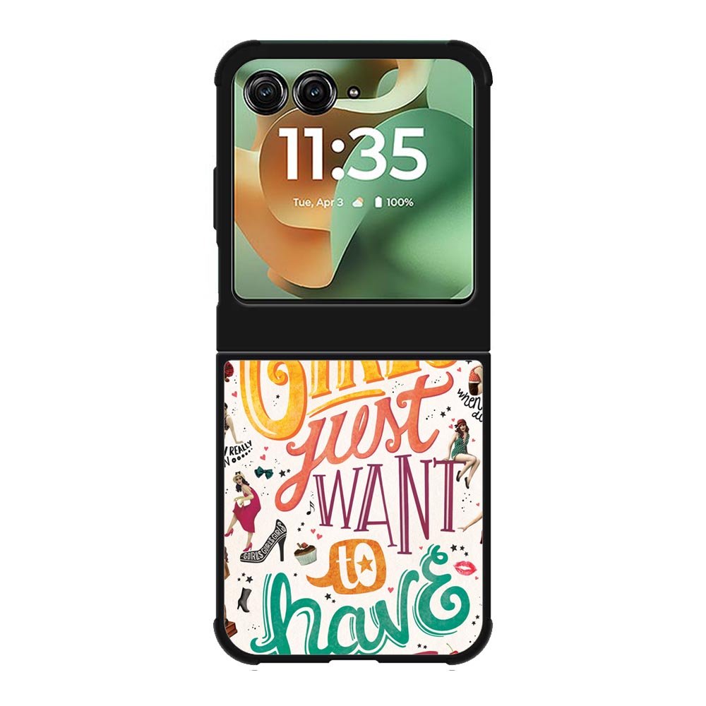Girls Just Want To Have Fun X1138 Motorola Moto RAZR 2025 Case