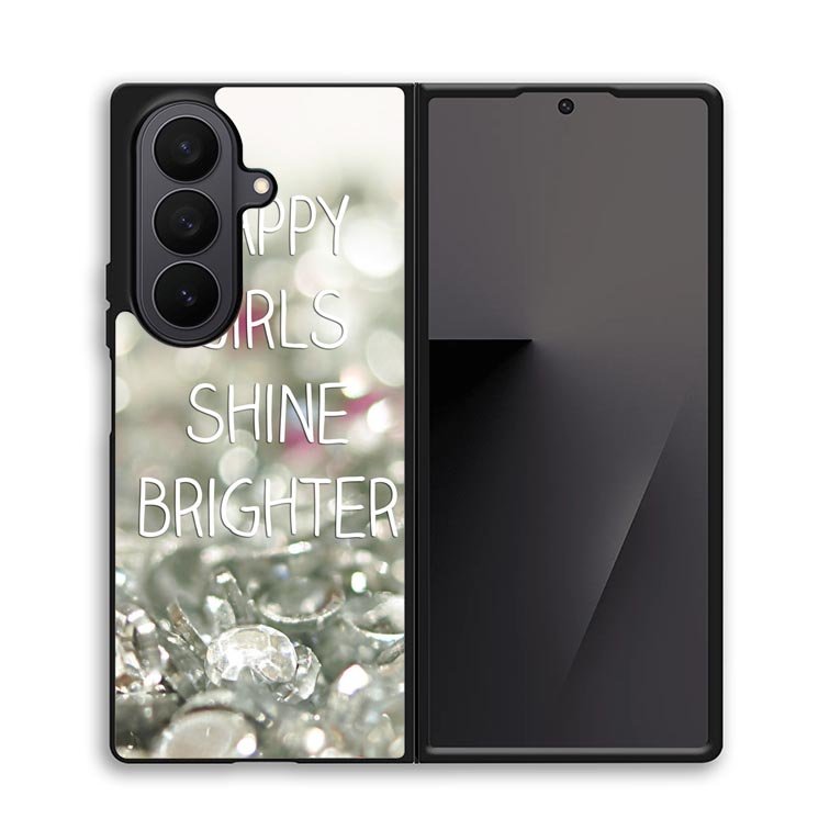 Happy Girls Shine Brighter X1219 Samsung Galaxy Z Fold 7 Case