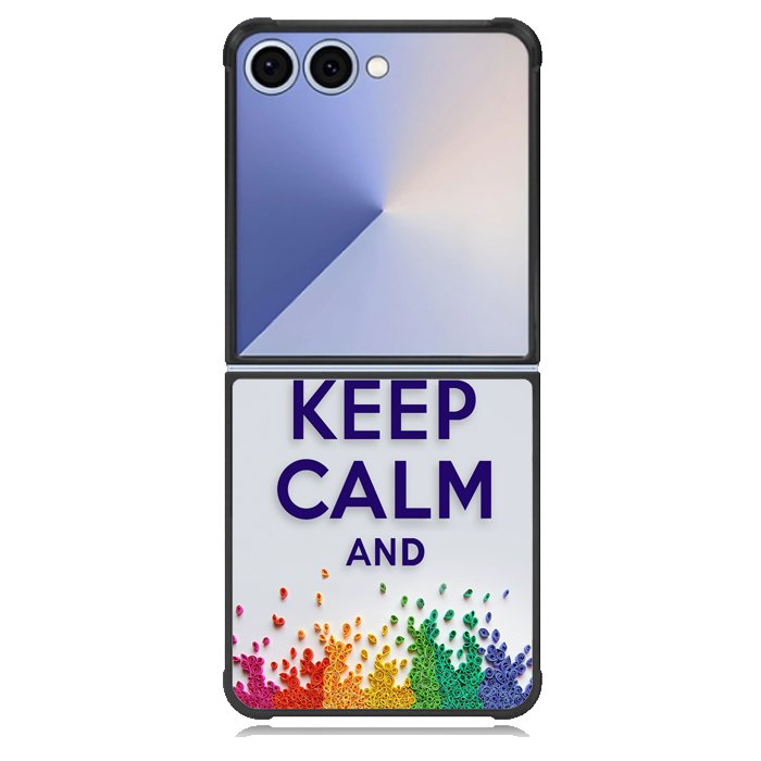 Keep Calm and imagine  X1245 Samsung Galaxy Z Flip 7 Case