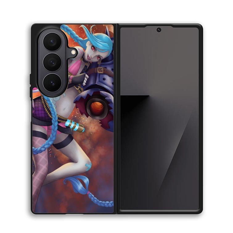 league of legend jinx Wallpaper X1268 Samsung Galaxy Z Fold 7 Case