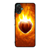 Love Burning Heart  X1458 Samsung Galaxy A07 Case